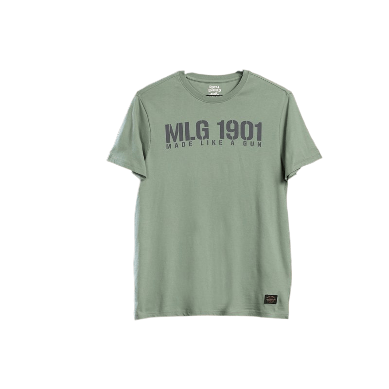 Royal Enfield “MLG Essential” Tee, Green – Baxter Cycle