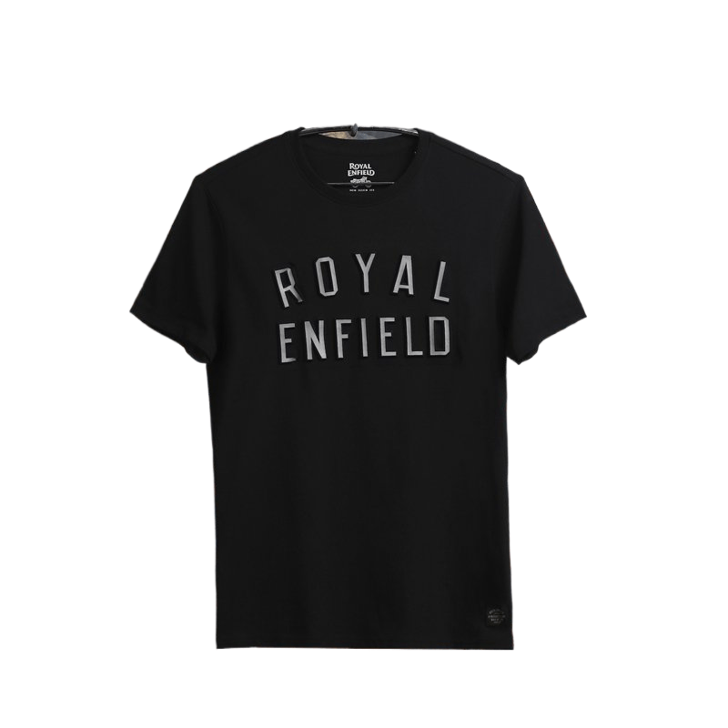 Royal Enfield “Raised Letters” Tee, Black – Baxter Cycle