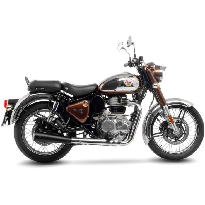 Leo Vince Classic Racer Slip-On Exhaust, Black - Meteor/Classic 350 - Image 2