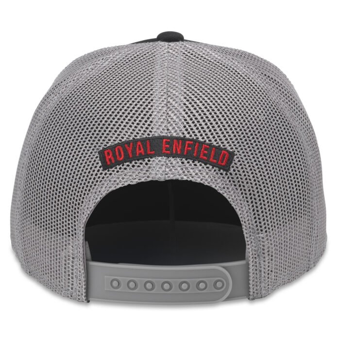 Royal Enfield "Shifter" Trucker Cap, Black & Grey - Image 2