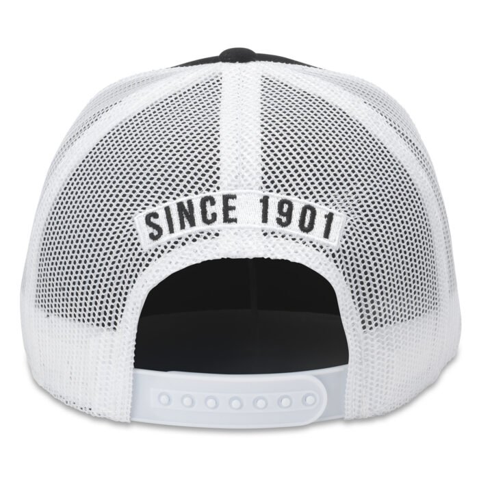 Royal Enfield "Townsend" Trucker Cap, Black/White - Image 2