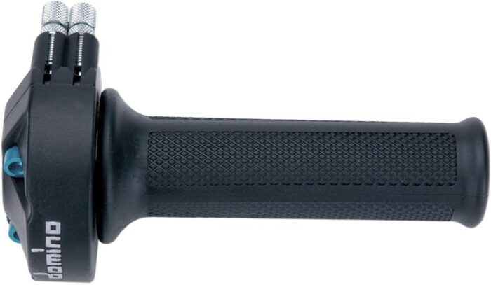 Domino "Coppia" Throttle Assembly, Dual Pull, Black - 7/8"