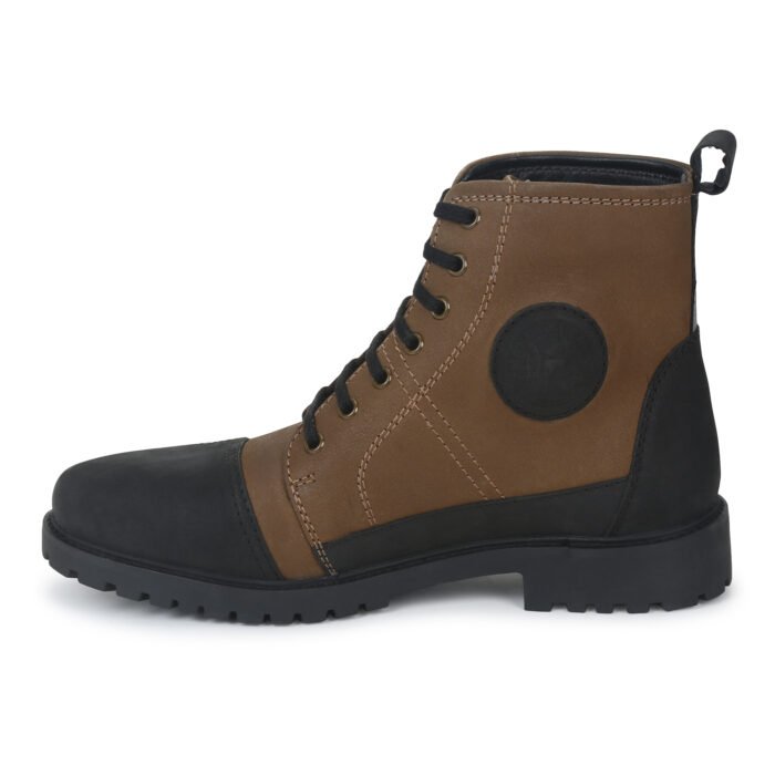 Royal Enfield "Huntsman" Boots, Khaki - Image 4