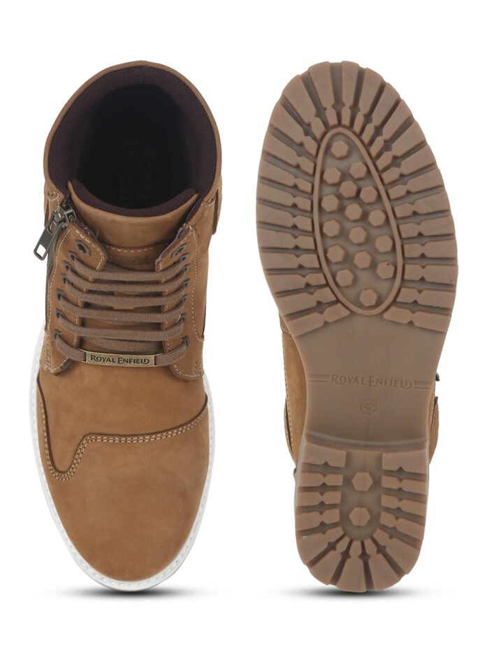 Royal Enfield "Platoon" Boots, Camel - Image 3