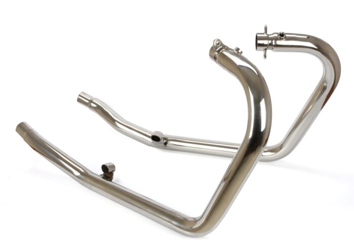 Exhaust Pipe Set, Polished Stainless Steel - Super Meteor 650