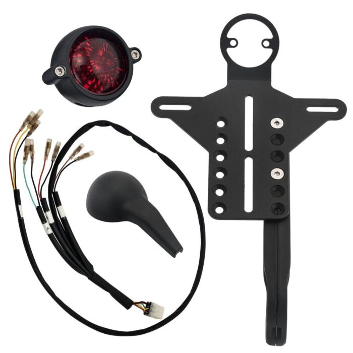 Motone "Sidewinder" El Dorado Side Mount License Plate Kit, Black - Image 2