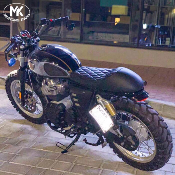 Cafe' Seat, Black with Diamond Stitching - INT/GT 650 - Image 5