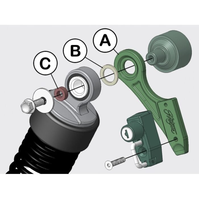 Motone Helmet Lock 2.0 - T100/T120, Street Twin/Cup, Speed Twin 900/1200, Thruxton 1200, - Image 4