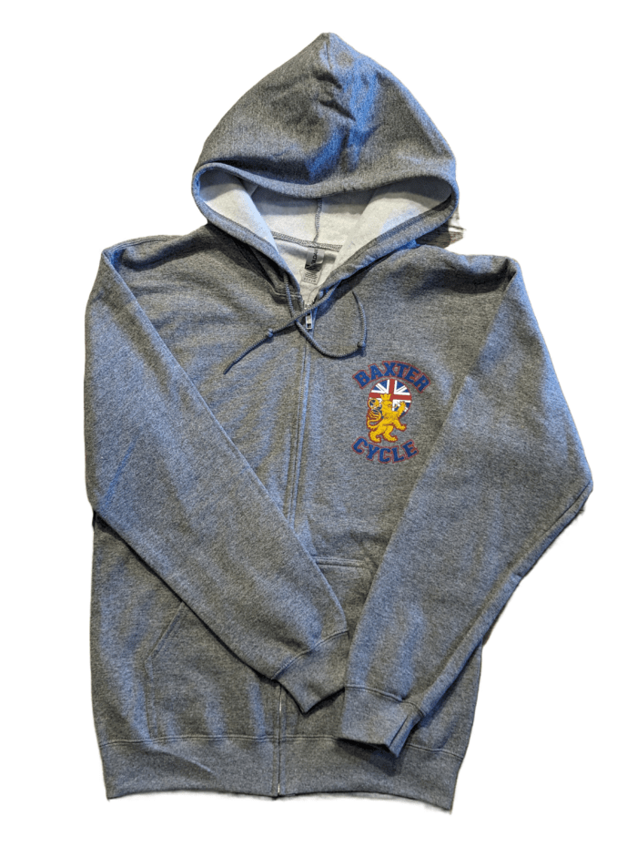 British Lion Zip Thru Sweatshirt, Grey