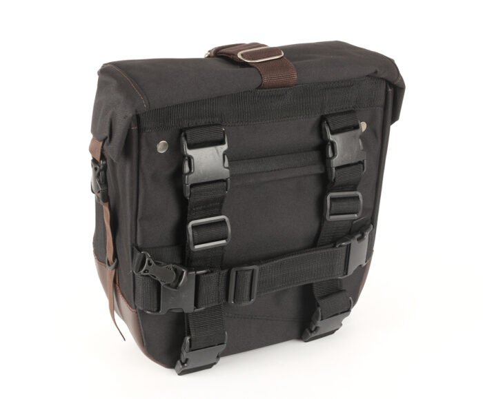 Canvas and Leather Throwover Saddlebags - Image 2