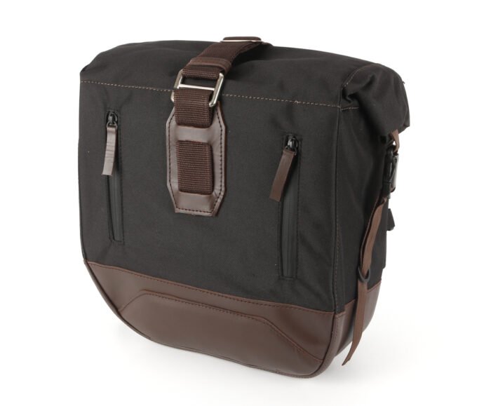 Canvas and Leather Throwover Saddlebags - Image 3