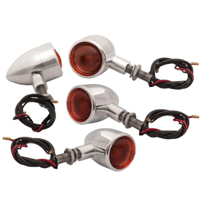 Motone Billet Turn Signals, Polished - Set of Four