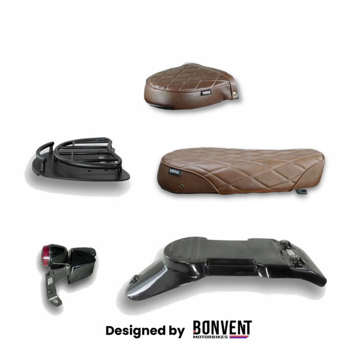 Bonvent Modular Scrambler Seat Kit, Brown Diamond- INT/GT 650