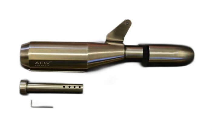 AEW Edge Muffler, Stainless Steel - Himalayan 450