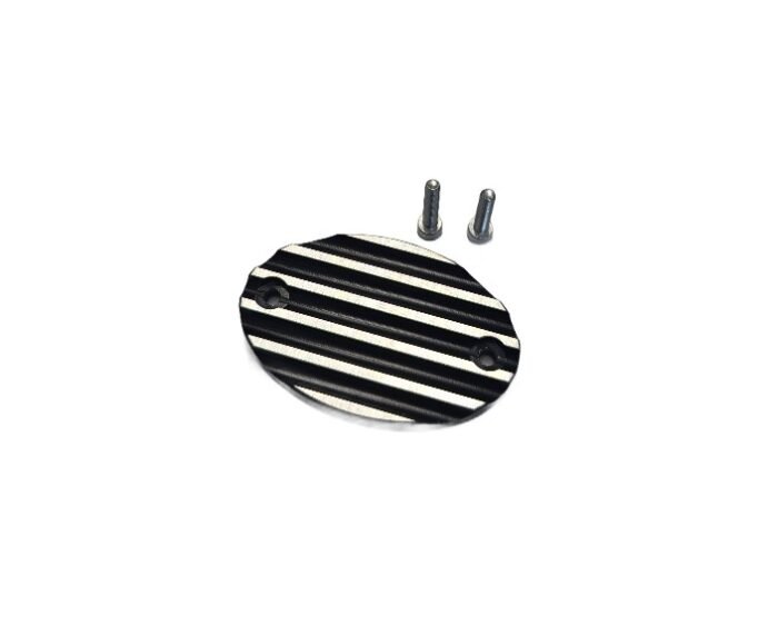 Baxter Custom Works CNC Oval Master Cylinder Cap, Black - Meteor/Classic/Bullet/Hunter 350, Super Meteor/Shotgun 650, INT/GT 650 (2024+) - Image 2