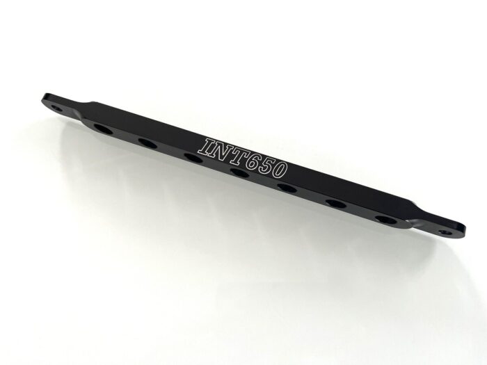 Baxter Custom Works CNC Handlebar Brace, Black "INT650" - INT 650