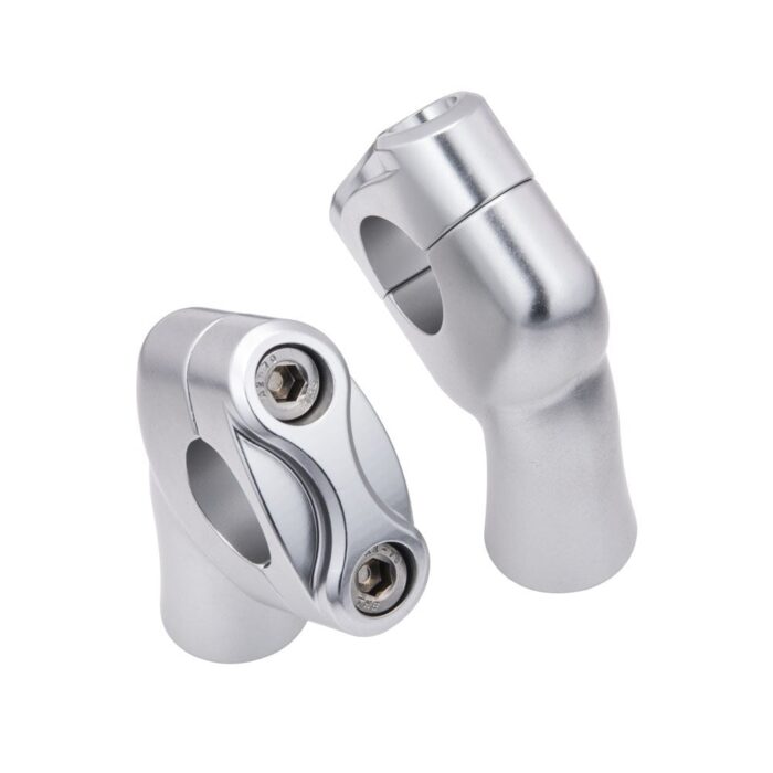 Motone "Up and Over Risers", Clear Anodized - 1"