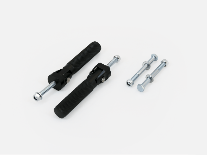 TEC Mid or Rear Mount Click-Folding Alloy Foot Rests, Black – Super Meteor 650