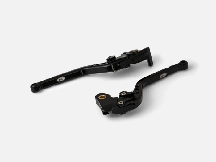 TEC CNC Alloy Adjustable Brake & Clutch Lever Set, Black - INT/GT650 ('24+), Super Meteor/Shotgun 650 - Image 2