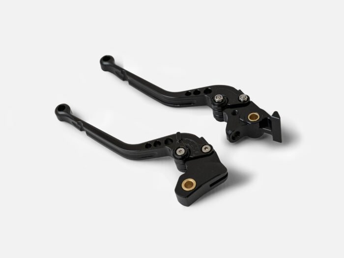 TEC CNC Alloy Adjustable Brake & Clutch Lever Set, Black - INT/GT650 ('24+), Super Meteor/Shotgun 650