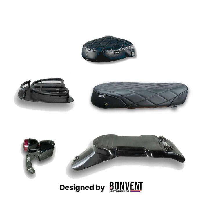 Bonvent Modular Scrambler Seat Kit, Black Diamond- INT/GT 650