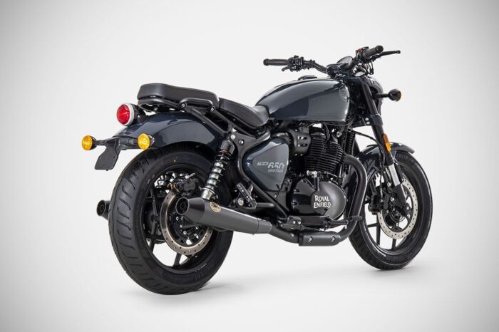 Zard Dual Slip-on Exhaust for Royal Enfield Shotgun 650 - Image 2