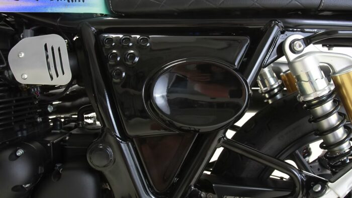 Hedgehog Scrambler Sidecovers, Black - INT/GT 650 - Image 2